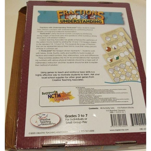 Fractions With Understanding Creative Teaching Associates Education Learning - Picture 2 of 12